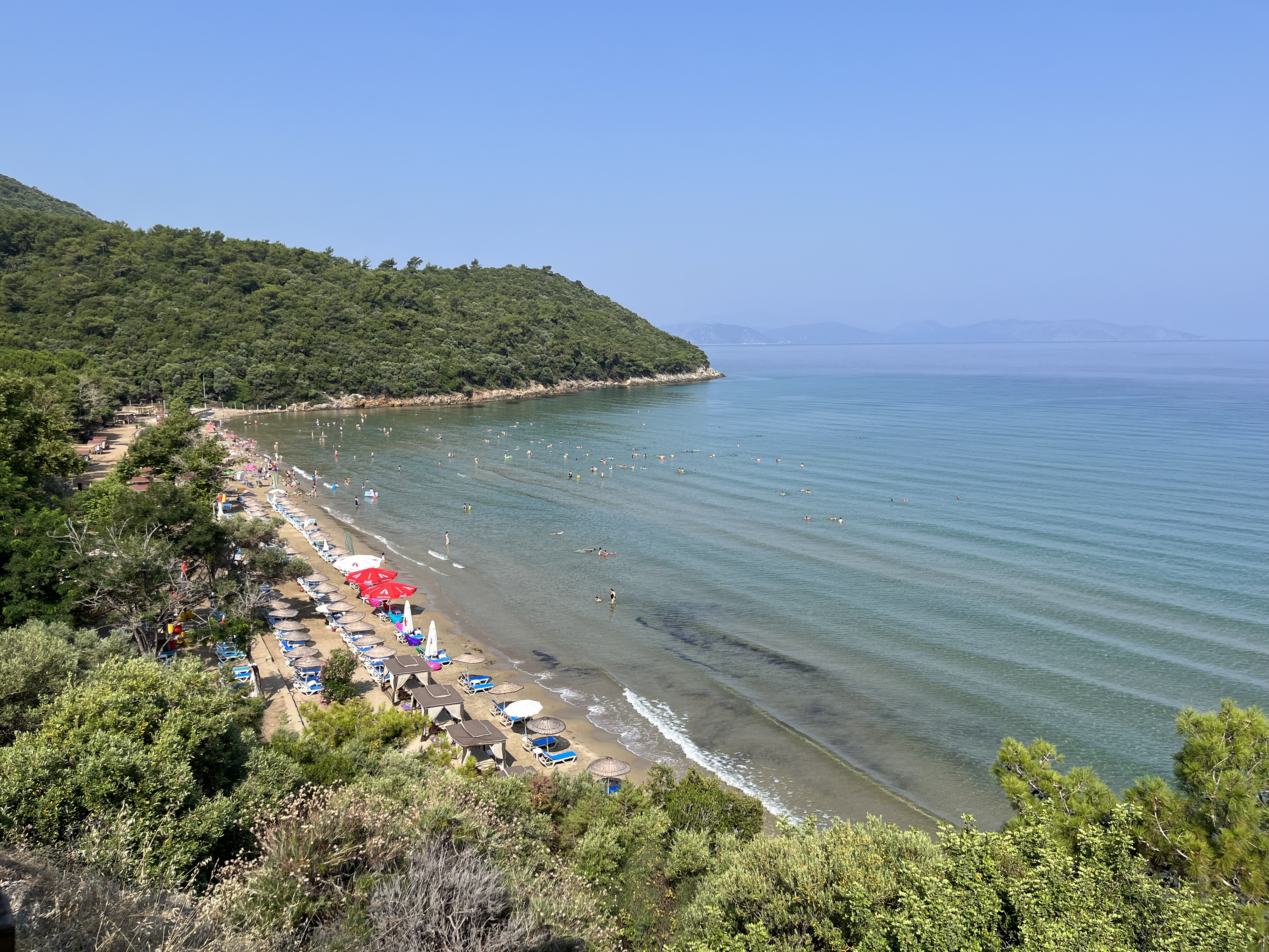 Scenic view of Dilek Peninsula-Büyük Menderes Delta National Park